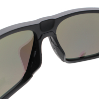 Lunettes de soleil de sport avec motif écaille de tortue, monture rectangulaire et branches en caoutchouc souple pour les sports de plein air
