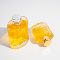 Flacon de recharge élégant en verre pour diffuseur à bâtonnets 100ml et 200ml pour emballage d'huiles parfumées pour la maison – Vente en gros