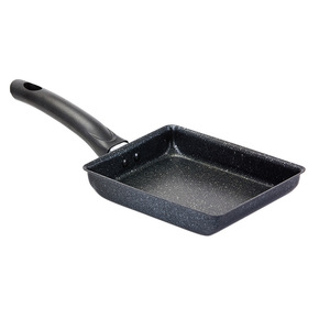 Poêle carrée en aluminium antiadhésive avec surface en pierre minérale, idéale pour les œufs du petit-déjeuner, un indispensable pour la <span class=keywords><strong>cuisine</strong></span> domestique - Product Image 3