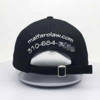 Casquette de baseball vintage noire unie brodée à la main avec logo personnalisé, ajustée, unisexe, modèle courant, vente en gros