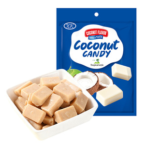 Caramelos Duros con Sabor a Coco Fresco, Envasados Individualmente, al por Mayor, para Fiestas, Regalos, Golosinas - Product Image 1