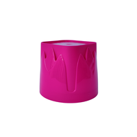 Capuchon d'aérosol en plastique rose de 65 mm compatible avec les canettes à col étroit pour produits de pulvérisation d'entretien automobile