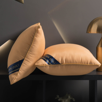 Oreiller de luxe pour hôtel, 1000g, pour un sommeil sain, inspiré des hôtels Hilton, classé 5 étoiles pour le confort et le soutien du cou, motif uni