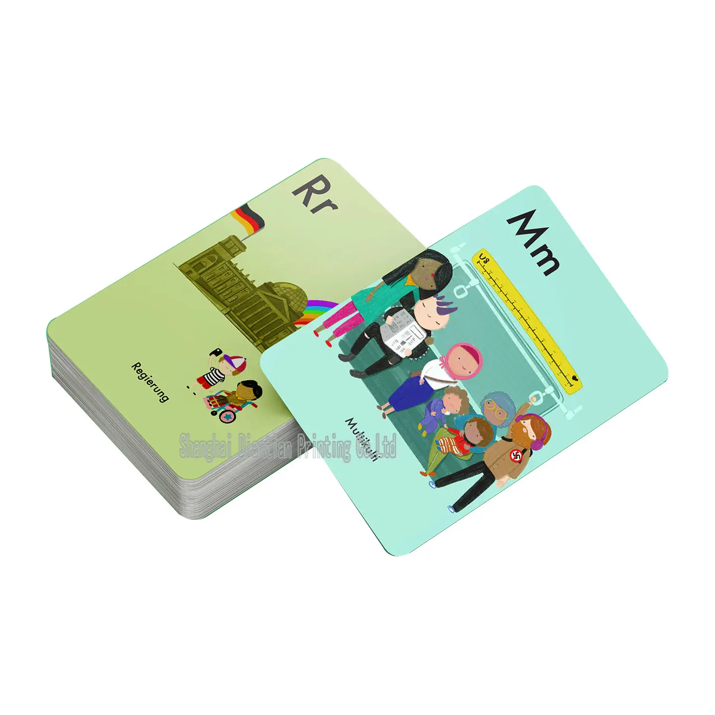 Cartes flash/jeux de cartes cognitives pour enfants, prix d'usine