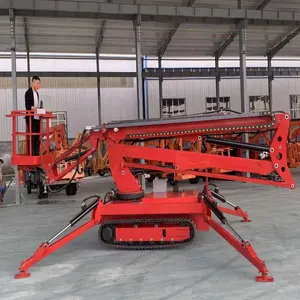 Hot Sell Self Propel Boon Lift Hydraul Articul Single Man Boom Lift Spider Tracked Boom Lift