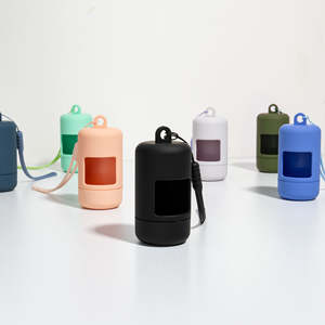 Heavy Duty <strong>Biothane</strong> Style Puppy <strong>Lead</strong> with Waste Bag Dispenser for Easy Cleaning Daily Walk Durable <strong>Dog</strong> Traction Rope - Product Image 4