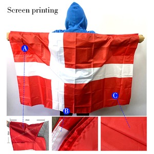 Venta al por mayor personalizado 3*5ft100% poliéster capa duradera bandera personalizada Túnez cuerpo bandera capa bandera - Product Image 4