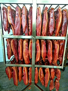<strong>Commercial</strong> Automatic Stainless Steel Chicken Meat <strong>Smoker</strong> Big Small Smoke House <strong>Oven</strong> for Sausage &amp; Food Smoking with Wood Fired - Product Image 4
