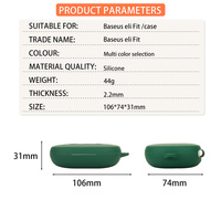 Étui de protection en silicone pour écouteurs Baseus Bowie M1/Bowie M2/Bowie M3/Bowie M2 +/Bowie M2S/Bowie M2s Pro (écouteurs non inclus)