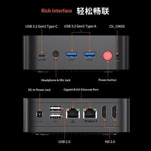 Mini PC Desktop Panlei N150 con Doppia Porta di Rete, Processore Pentium/Celeron, Garanzia Triennale, Grafica Integrata, Senza Tastiera/Mouse per Casa - Product Image 4