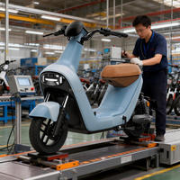 Scooter électrique à deux roues, moteur arrière 48V 400W, cyclomoteur, vélo électrique, moto de ville, <30 km/h