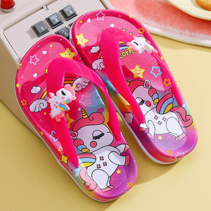 女の子用カジュアルスリッパ、キッズビーチ用滑り止め付き軽量通気性スリッパ、春夏向けホットセール - Product Image 1