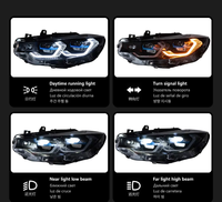Phares LED SYA pour BMW, nouvelle version de modernisation/amélioration, feux de voiture F32, lentille de projecteur 2013-2018, phare double DRL automobile