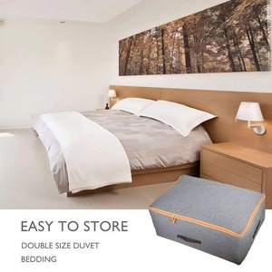 Échantillon gratuit : Sacs de rangement sous lit, sac de rangement pour couette 53L avec fermetures éclair, grands sacs de rangement pour vêtements, literie, couettes, couvertures - Product Image 4