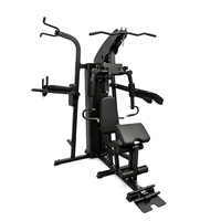 Équipement de fitness multifonctionnel pour la maison, station unique, structure soudée solide, système de poulies réglable, coussin rembourré confortable