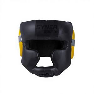 Protector de Cabeza Personalizable para Entrenamiento Profesional, Cuero PU Ecológico, Transpirable y Duradero, Protector de Mejillas para MMA, Kickboxing y Boxeo - Product Image 1