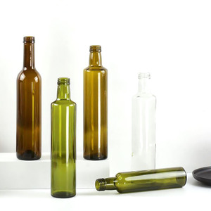 Bottiglia <span class=keywords><strong>in</strong></span> <span class=keywords><strong>Vetro</strong></span> Rotonda Oshow per Olio d'Oliva, 250ml 500ml 750ml 1000ml, Verde e Trasparente, con Tappo e <span class=keywords><strong>Pellicola</strong></span> Termoretraibile - Product Image 6