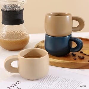Taza de Cerámica Personalizable con Asa, Resistente al Calor, para Regalo, Taza de Café/Té de Alta Calidad, Color Azul Klein/Beige, DB1772 - Product Image 5