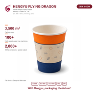 Nachhaltiger, biologisch abbaubarer, sauberer, geruchsneutraler PE-Becher mit 16oz Fassungsvermögen und flachem Deckel für Tee