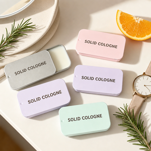 น้ำหอมแบบแท่ง HKH Custom Solid Perfume Balm น้ำหอมพกพาในกระป๋องโลหะ รับผลิตแบบ OEM ODM สำหรับผู้ชายและผู้หญิง - Product Image 1