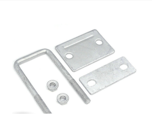 M4 5 6 8 10 boulons en <span class=keywords><strong>U</strong></span> photovoltaïques Double pression simple plateau en acier accessoires d'énergie solaire avec plateau à double trou - Product Image 5