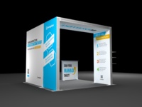 Stand d'exposition personnalisé SEG Lightbox, conception 3D gratuite, kit complet, support d'affichage en tissu rétroéclairé LED portable pour les petites entreprises