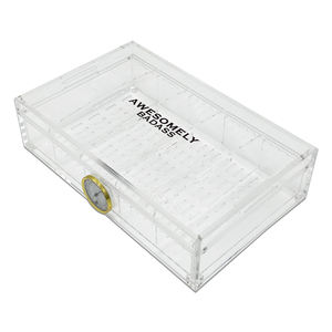 ホット販売カスタムシダーウッドシガーボックスシガーケースOEM/ODMシガレットヒュミドールシガーボックス、高透明アクリルボックス付き - Product Image 4