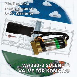 Válvula Solenoide para Cargadora Komatsu WA380-3, 561-15-47210 y 714-10-16951, para Maquinaria de Construcción - Product Image 2