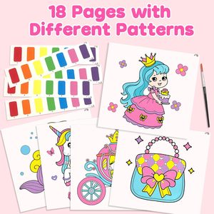 Livres de coloriage à l'eau pour tout-petits, animaux marins, livres de coloriage à l'<span class=keywords><strong>aquarelle</strong></span>, ensemble de livres de coloriage pour enfants, art éducatif - Product Image 4