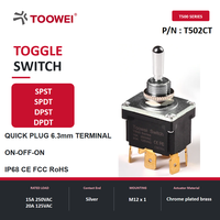 Panneau de commande à interrupteur à bascule TOOWEI ON-OFF-ON adapté aux véhicules d'ingénierie