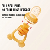 Produits pour bébés avec logo personnalisé, ensemble de mangeoires à fruits pour enfants, sans BPA, en silicone, mini-sucettes pour congélateur, tétines d'alimentation pour bébés