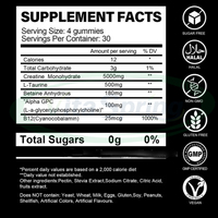 VitaSpring Oem Sport Complément Gummy Creatina Monohydrate Gummies Gain Musculaire Vente en Gros Créatine Monohydrate Gummies