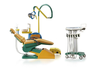 Fauteuil dentaire pédiatrique pour enfants avec alimentation électrique, lecteur de films animés, fabriqué en métal et plastique durables - Product Image 1