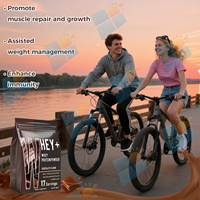 SUNI Marque Privée Nutrition Sportive Chocolat Protéine de Lactosérum Isolat Hydrolysé en Poudre 80% Whey Gainer Massif Haute Performance