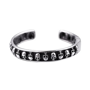 KALEN Stainless Steel Punk Skeleton Open Cuff <strong>Bangles</strong> <strong>Men</strong> - Product Image 1
