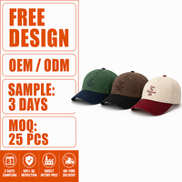 Casquette de baseball vintage brodée personnalisée à 5 panneaux, non structurée, en polyester et coton, style « Dad Hat », avec boucle métallique réglable, pour la plage