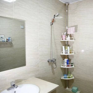 Étagère murale <span class=keywords><strong>moderne</strong></span> pour hôtel, support de rangement pour salle de bain, étagère d'angle à 4 niveaux, support de douche - Product Image 6