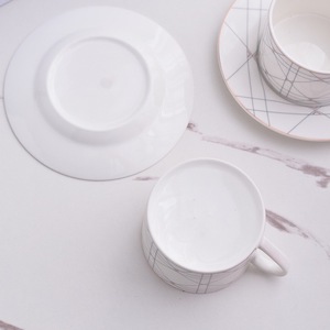 European Style High-End Bone China Tea Plate Coffee <b>Cup</b> <b>Set</b> Luxury Gift Box for Afternoon Tea - Product Image 4