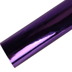 Purple Glossy Stretchable Chrome Car Wrap Vinyl Film