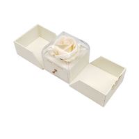 Boîte à fleurs ronde en velours personnalisé nouveau produit fournisseur doré