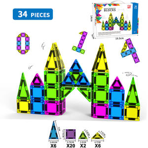 Bloques de Construcción Magnéticos para Niños, Juego de Juguetes Creativos de Bricolaje, Pista Magnética para Niños, Azulejos de Pared, Juguetes Educativos para Niños - Product Image 5