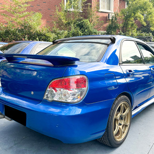 Subaru Wrx Sti Impreza 2002 2007 Rear Trunk <b>Wing</b> Spoiler Carbon Fiber Texture Abs Material Piano Black - Product Image 4