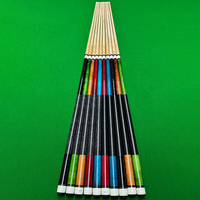 Queue de billard américaine professionnelle en deux parties, 58 pouces, 20 oz, pointe de 12,5 mm, poignée en lin imprimé, queue de snooker TP-C4829-BK