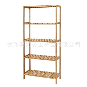 Simple storage <b>shelf</b>, living room floor-standing bookshelf, bedroom office storage <b>rack</b>, kitchen storage <b>rack</b>, wooden <b>shelf</b> - Product Image 3