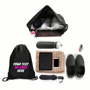 Personalized Unicorn Gym Bag Girls PE School Pump <b>Drawstring</b> <b>Backpack</b> Nursery Accessories - Product Image 3