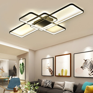 आवासीय पॉप फ्लश घुड़सवार dimmable सजावटी एक्रिलिक रसोई बेडरूम स्मार्ट छत दीपक काले वर्ग छत प्रकाश का नेतृत्व किया - Product Image 1