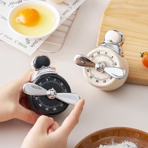Minuteur mécanique magnétique de style pilote pour la cuisine et la pâtisserie, avec alarme de compte à rebours - Aucune pile requise - Product Image 2