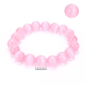 Vòng tay đá thạch anh hồng tự nhiên bán buôn 6MM 8MM 10MM - Product Image 1