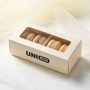 Scatola per Dolci e <span class=keywords><strong>Pasticceria</strong></span> in Cartone Bianco Biodegradabile, Pieghevole, Personalizzabile ed Ecologica per Negozi di Dolci - Product Image 2