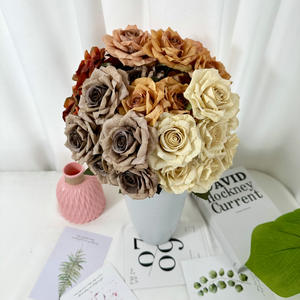 IFG <span class=keywords><strong>Precio</strong></span> al por Mayor, <span class=keywords><strong>Ramo</strong></span> de 7 <span class=keywords><strong>Rosas</strong></span> Artificiales Grandes para Decoración de Bodas, Halloween y Navidad - Product Image 2